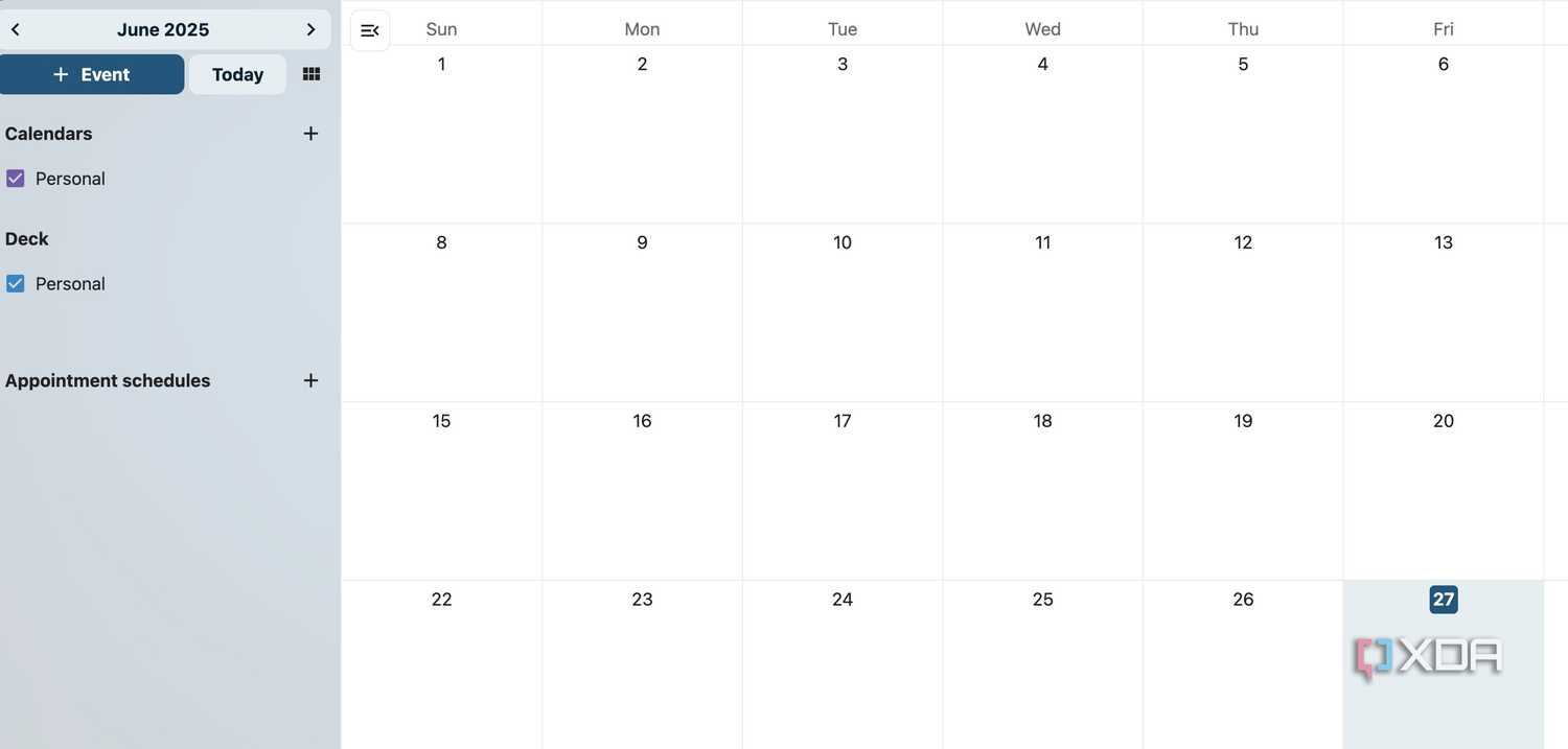 Nextcloud calendar