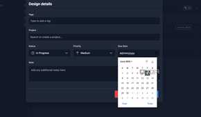 Tududi date picker