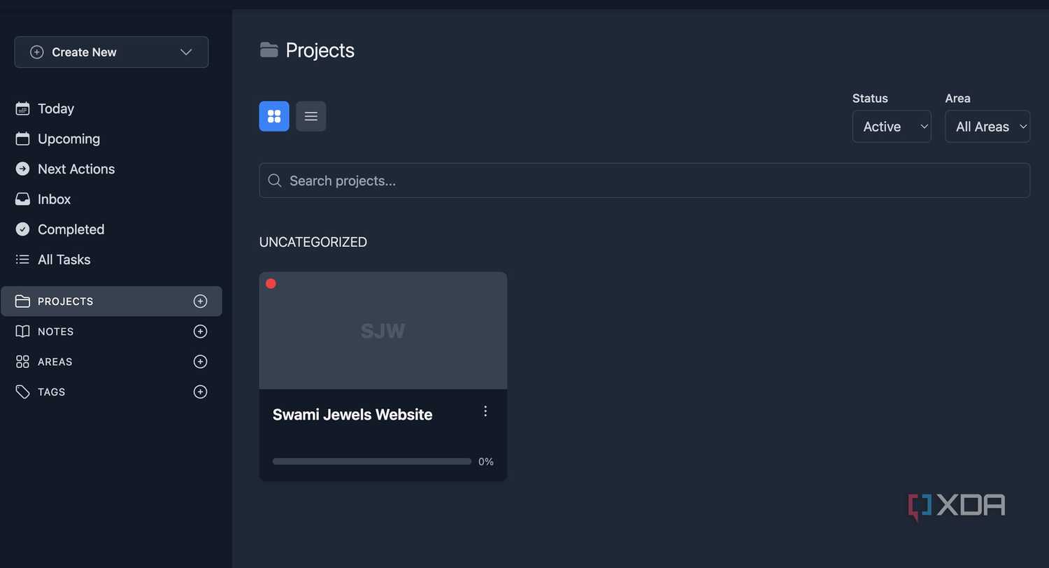 Tududi project cards