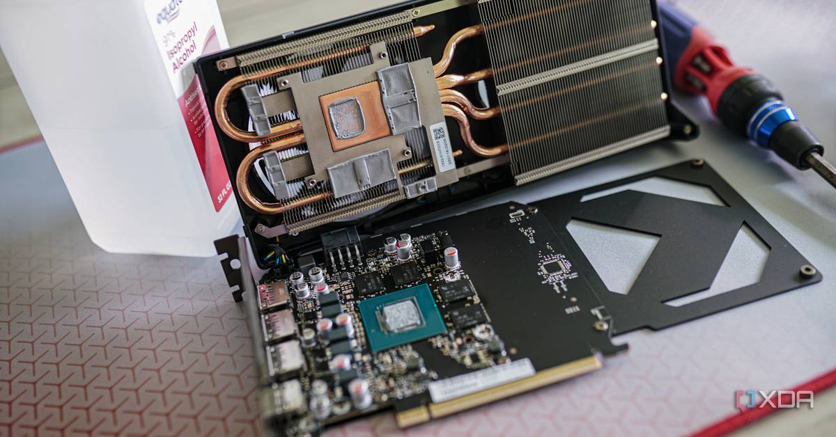 I finally replaced the thermal paste on my graphics card, and I