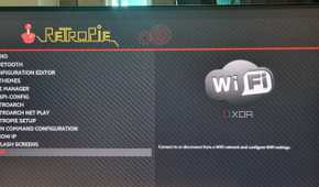 photo of retropie confguration page