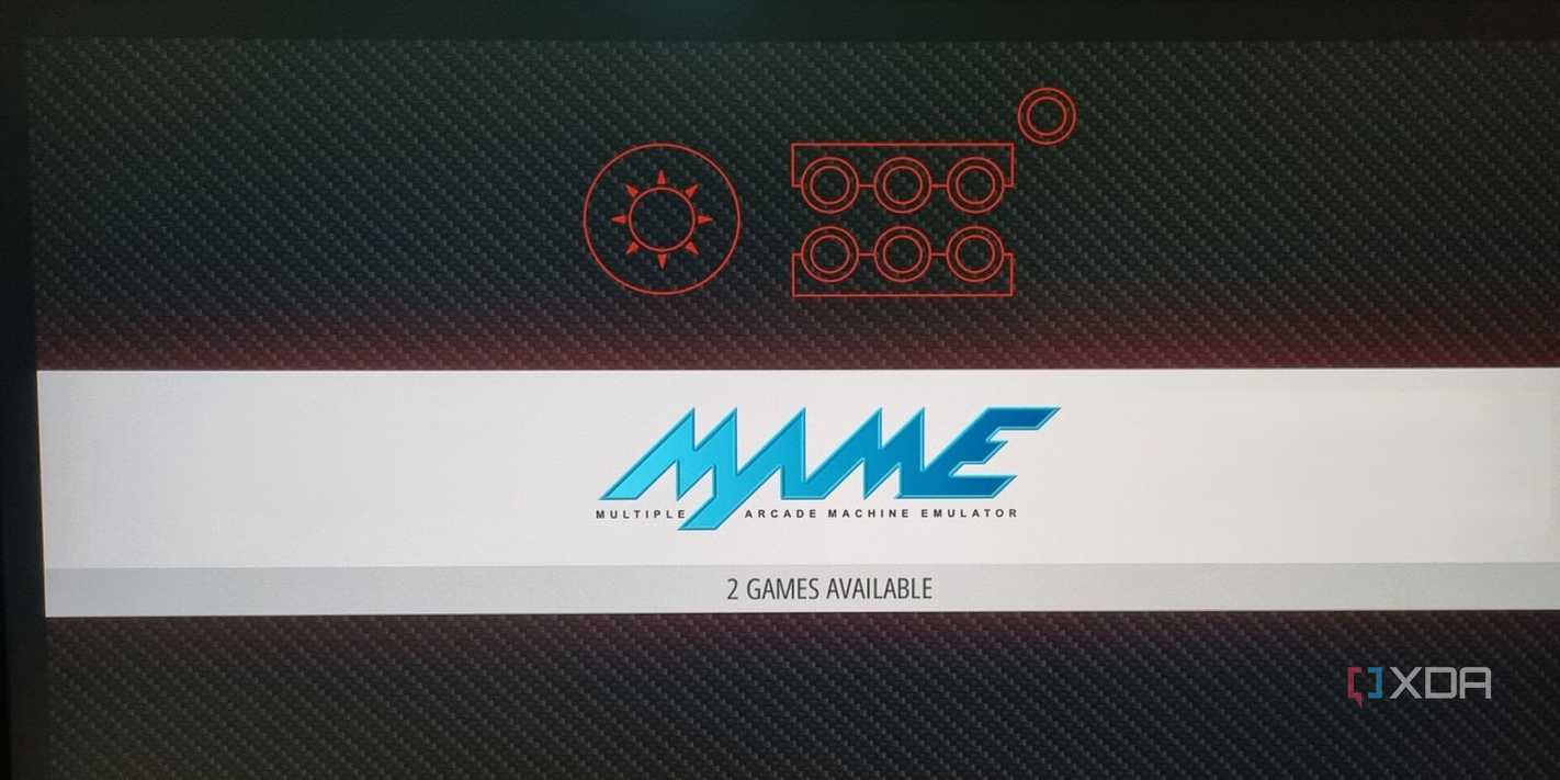 photo of retropie emulator selector page