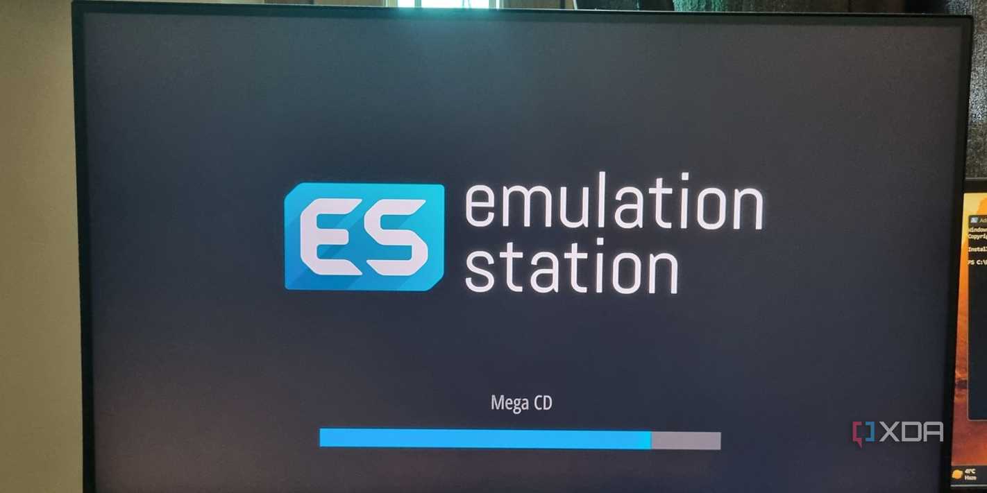 photo of retropie initializing emulation station