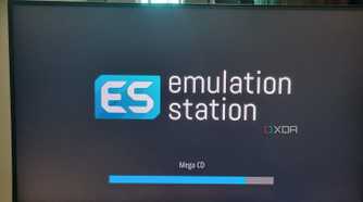 photo of retropie initializing emulation station