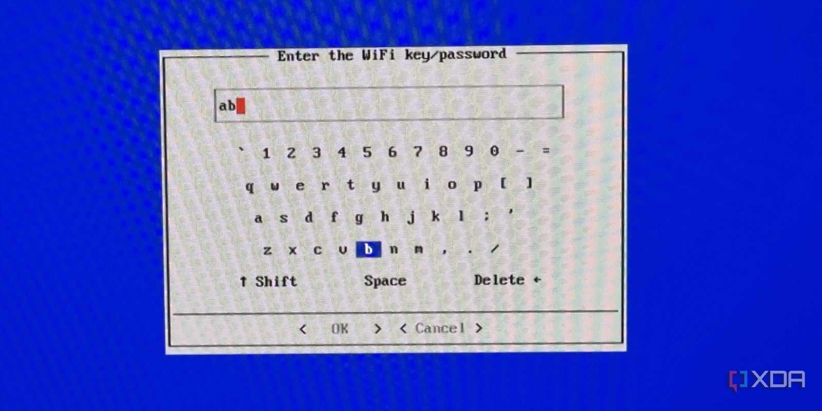 photo of a retropie signin to home wi-fi network
