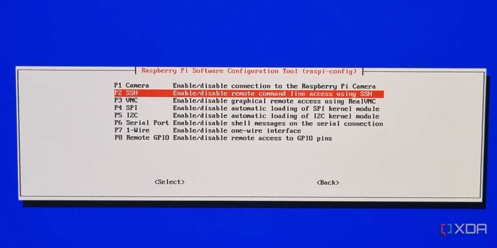 photo of a retropie system settings page
