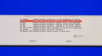 photo of a retropie system settings page