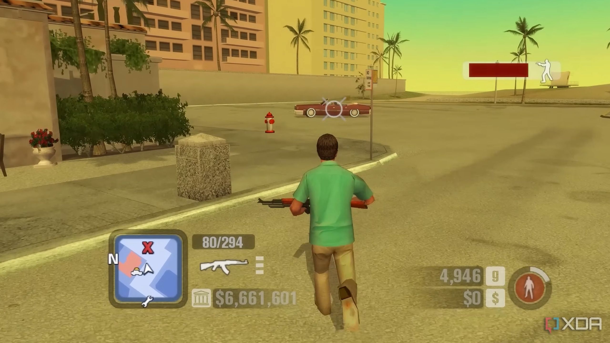A screenshot from the game Scarface: The World is Yours.
