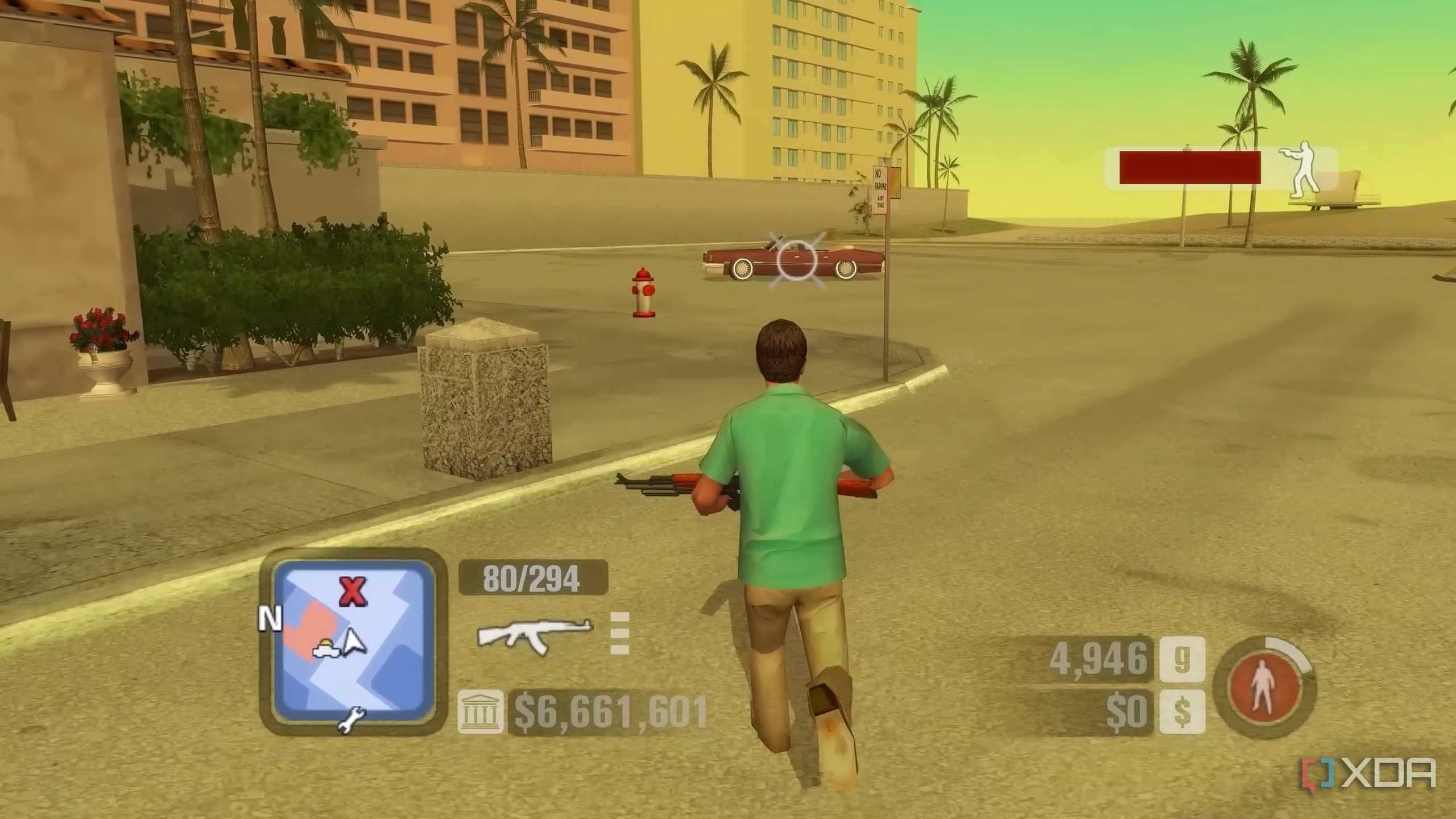 A screenshot from the game Scarface: The World is Yours.