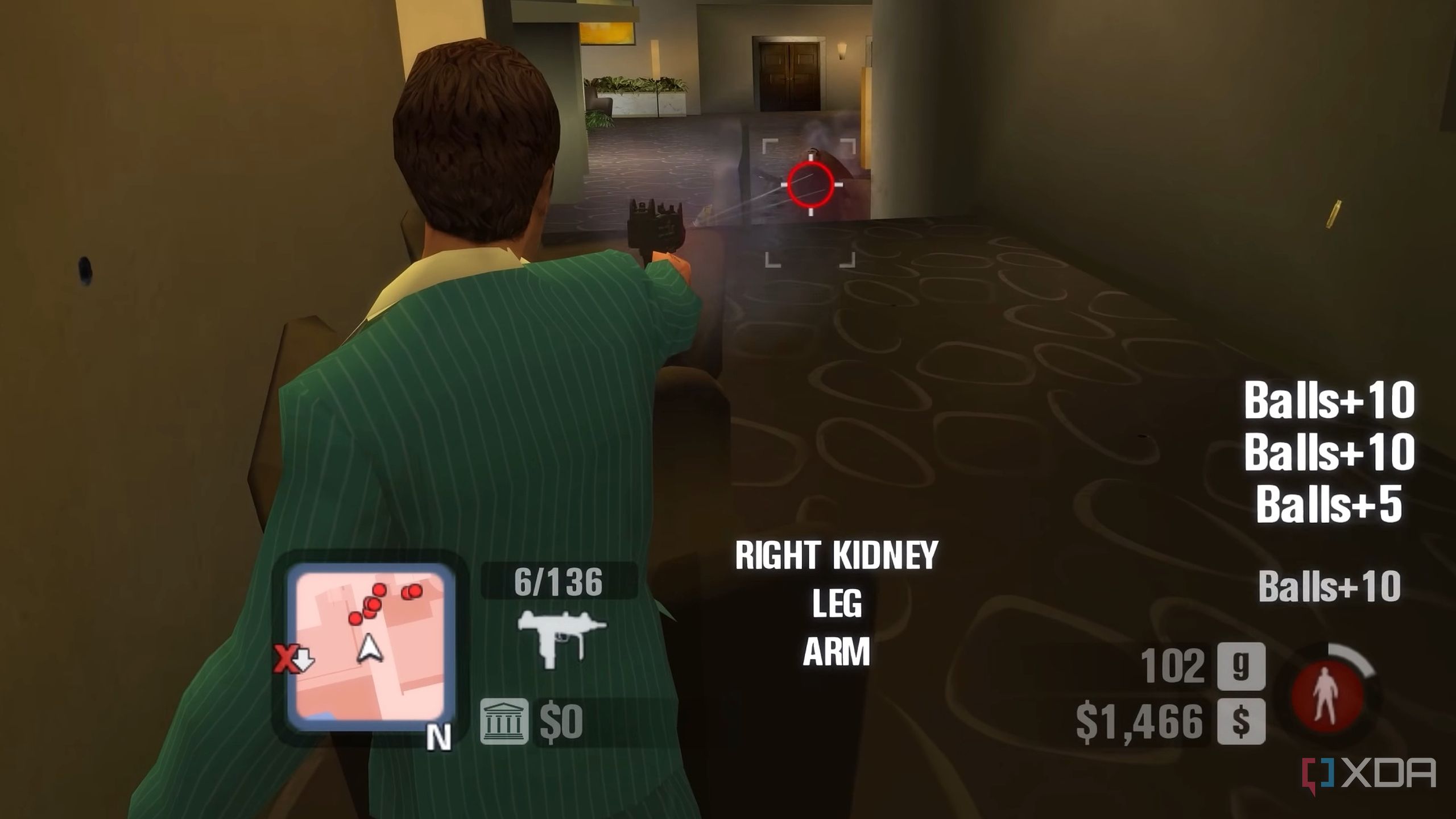 A screenshot from the game Scarface: The World is Yours.