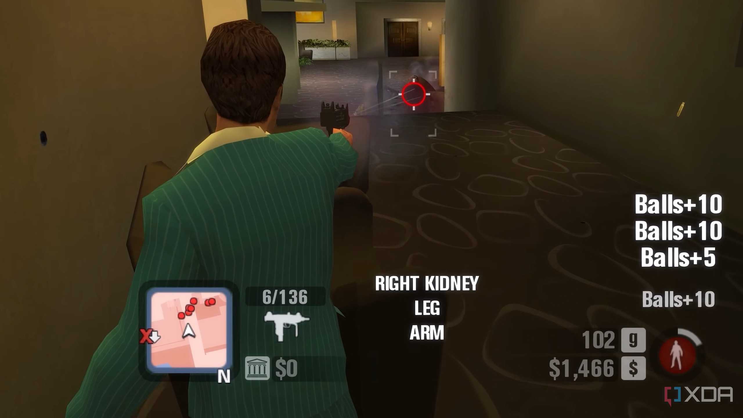 A screenshot from the game Scarface: The World is Yours.