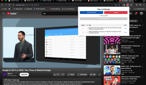 Using a Google Chrome extension to import YouTube videos to notebooks