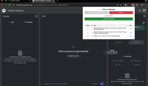 importing the YT videos to NotebookLM