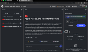 NotebookLM notebook with YouTube links as sources
