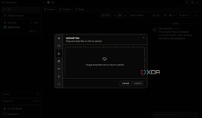 The Drive AI upload files page