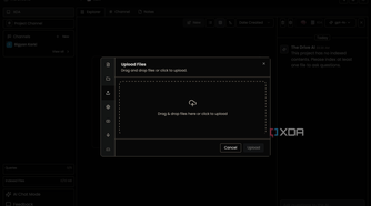 The Drive AI upload files page