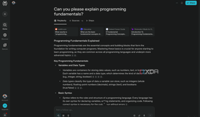 Prompting Perplexity to explain Programming Fundementals