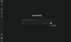 Perplexity website main page