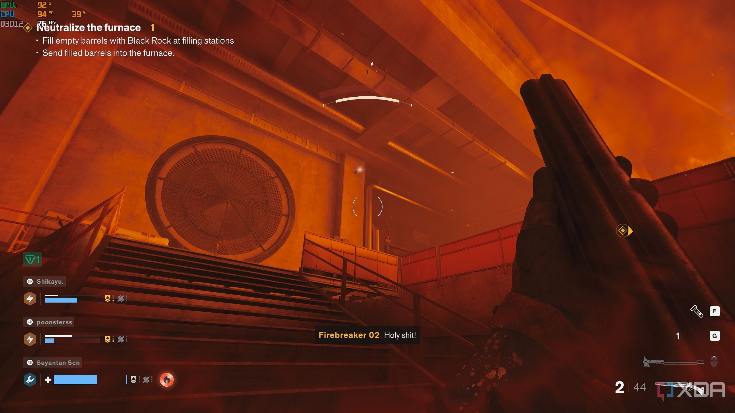 Gameplay screenshot from FBC Firebeak.