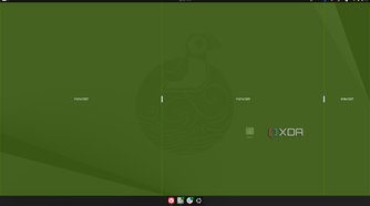 Screenshot of a Ubuntu desktop while using the Tiling Shell layout editor