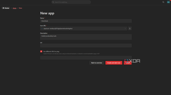 setting up app in homarr