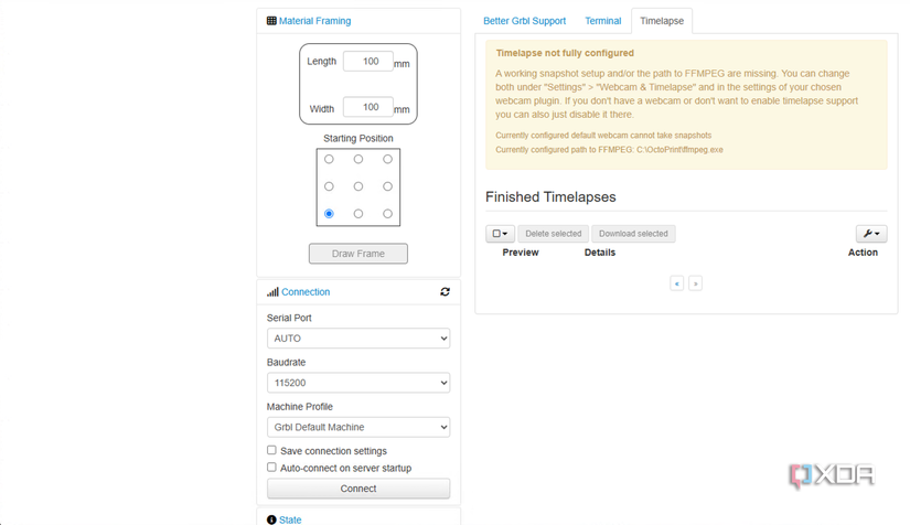 I use OctoPrint to control…my laser engraver