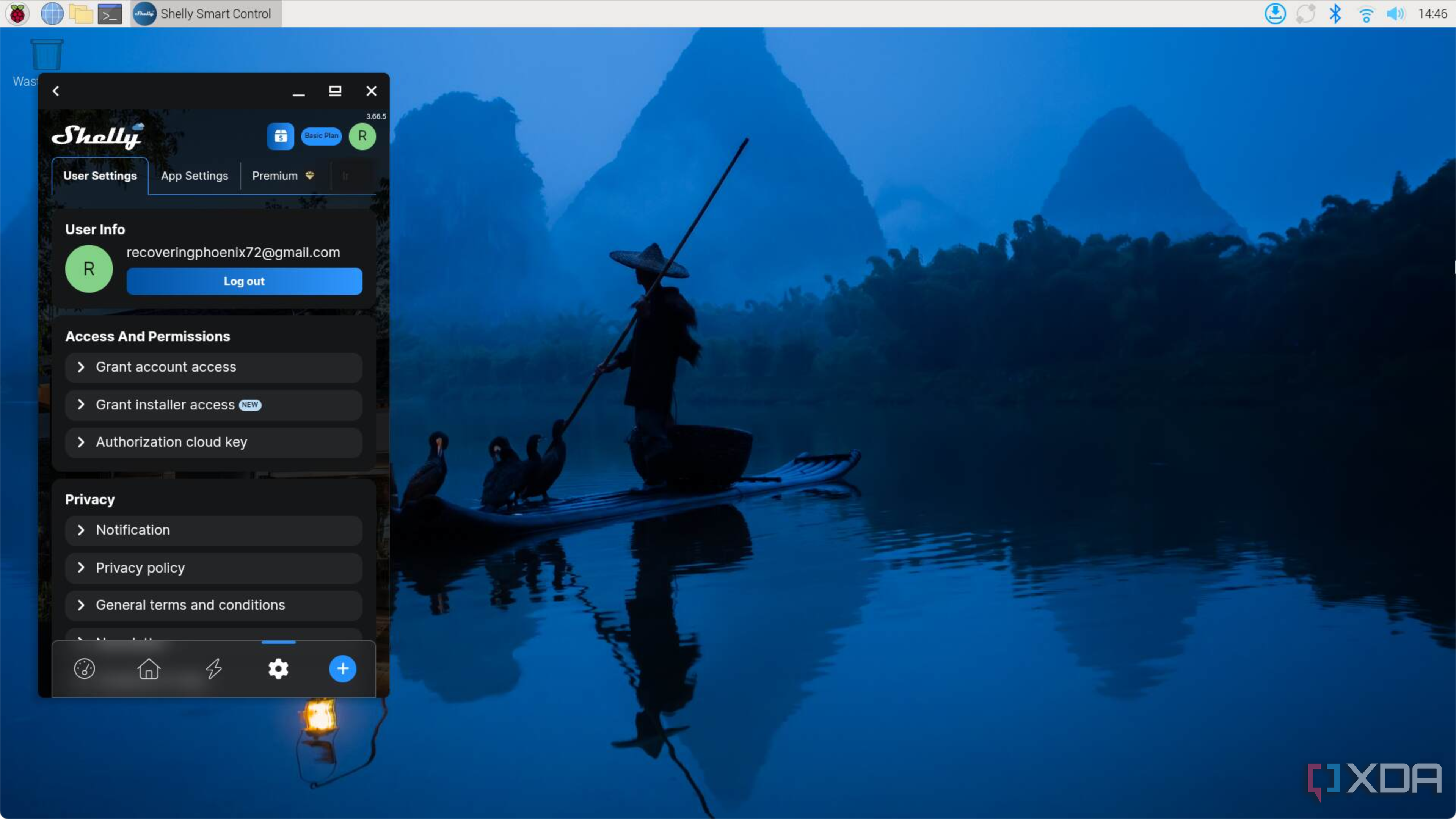 Shelly Android app on Raspberry Pi