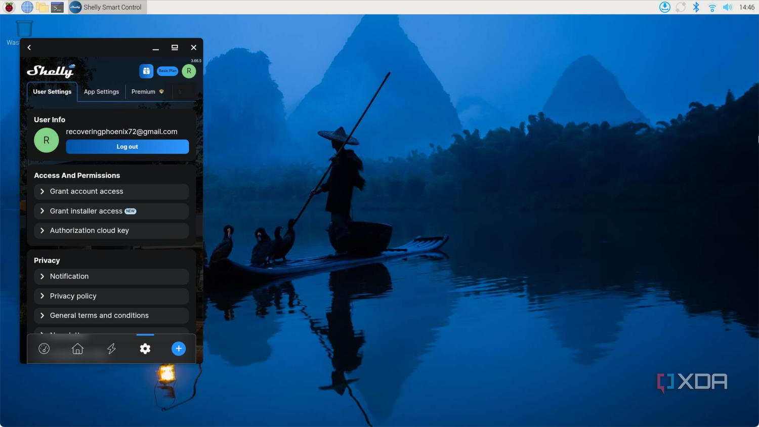 Shelly Android app on Raspberry Pi