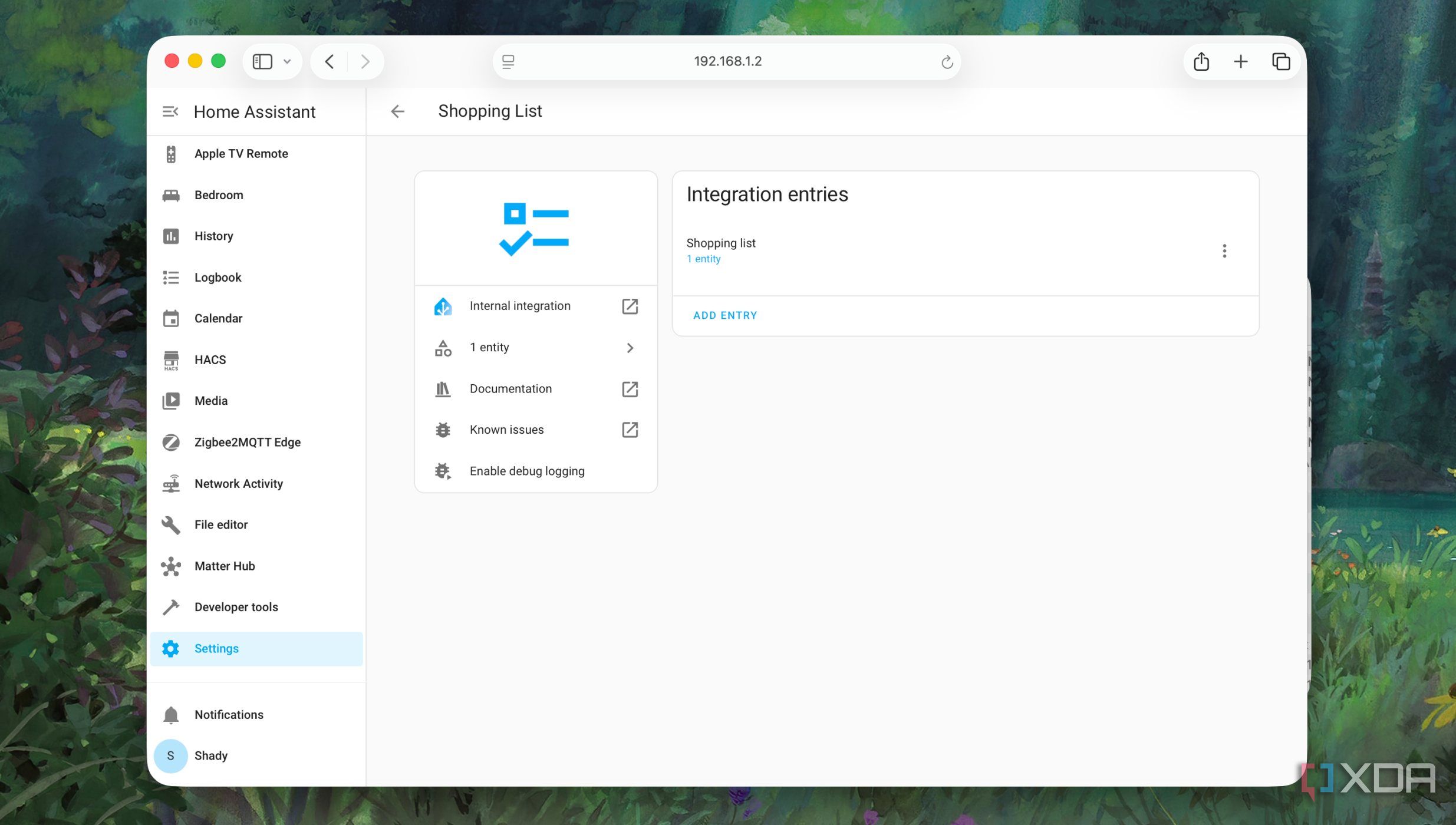 Shopping List Integration in Home Assistant