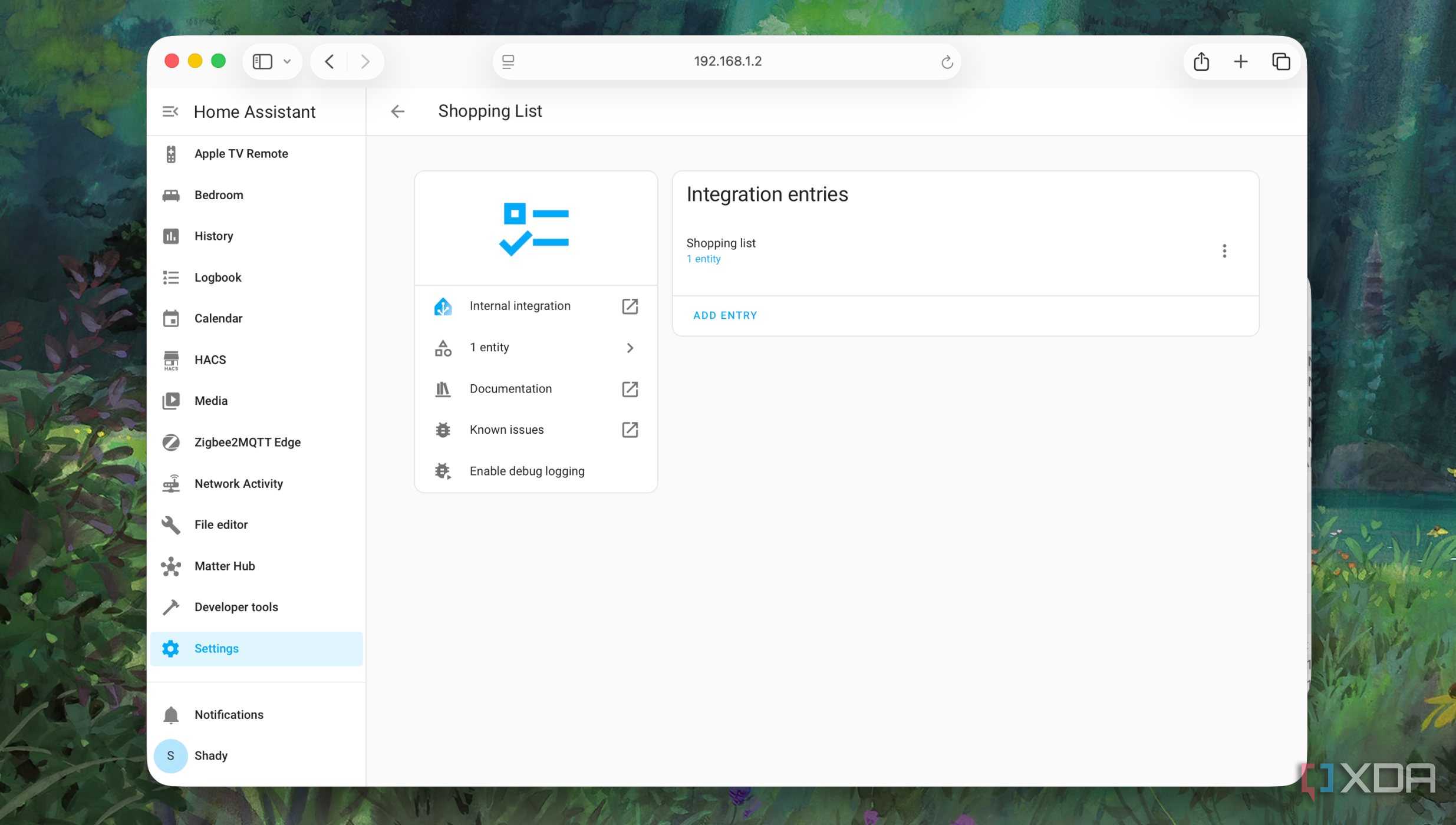 Shopping List Integration in Home Assistant