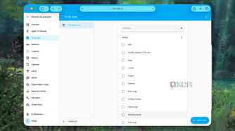 Shopping List sidebar View in Home Assistant