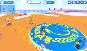 Screenshot from the game Smashkarts.io.