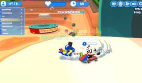 Screenshot from the game Smashkarts.io.