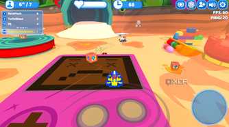 Screenshot from the game Smashkarts.io.
