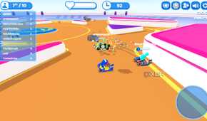 Screenshot from the game Smashkarts.io.