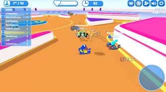 Screenshot from the game Smashkarts.io.