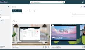 Spaces section in OpenCloud