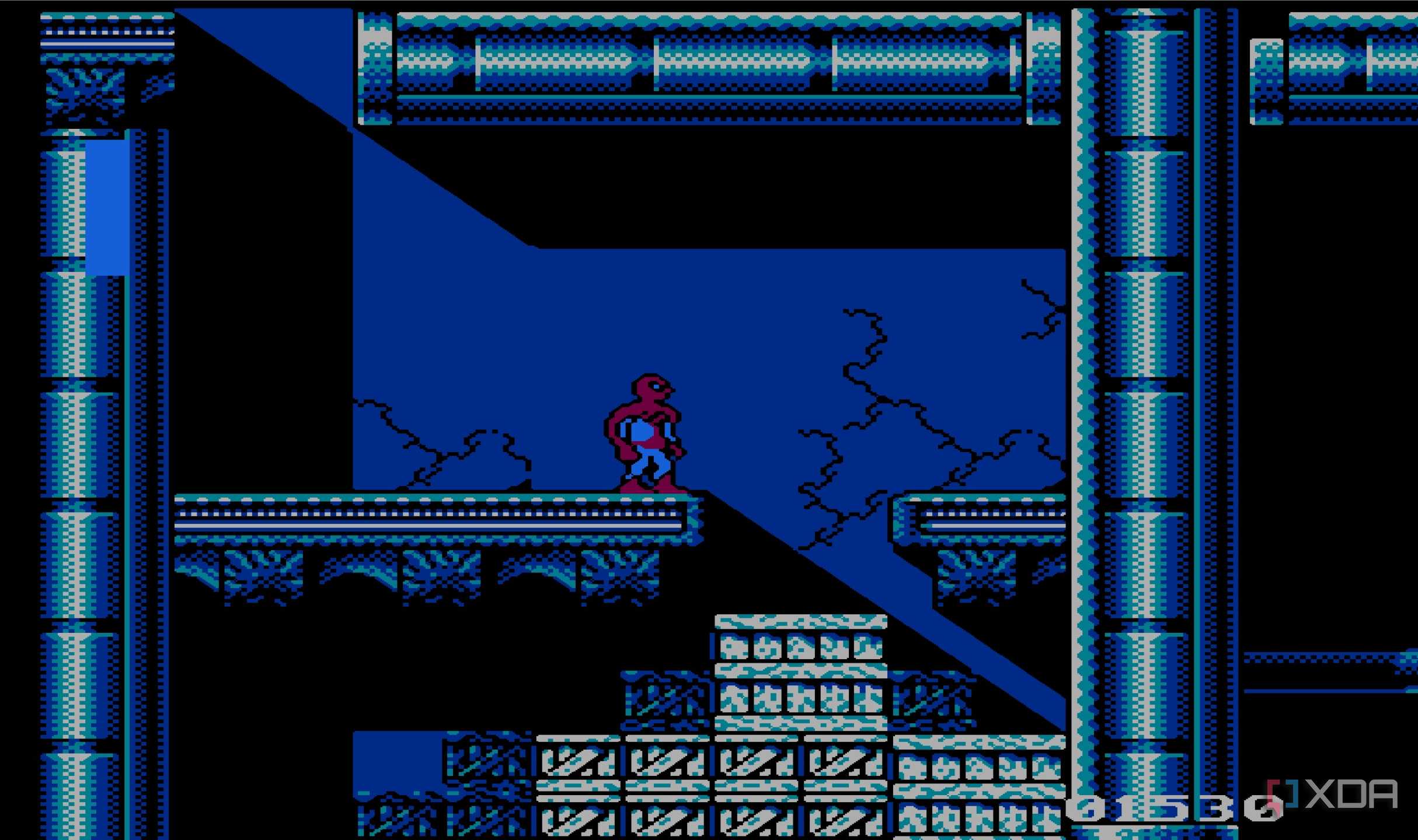 Screenshot from the NES game Spider-Man: Return of the Sinister Six.