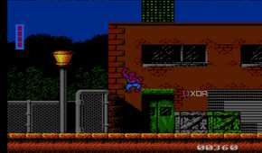 Screenshot from the NES game Spider-Man: Return of the Sinister Six.