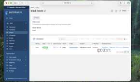 Stack details in Portainer