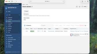 Stack details in Portainer