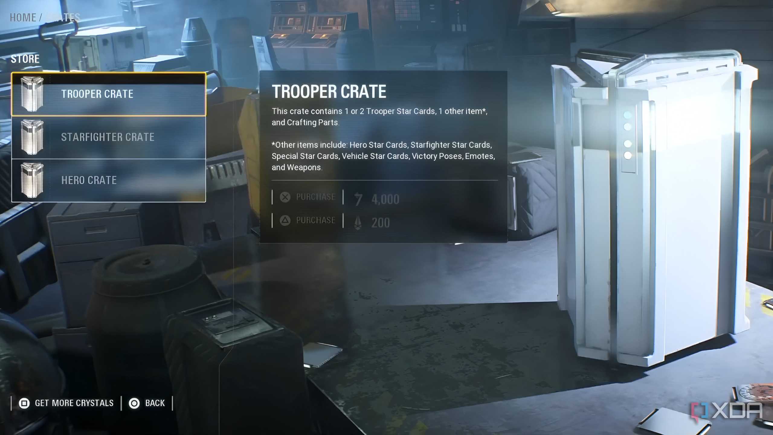 Lootboxes in Star Wars Battlefront II.