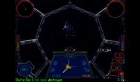Screenshot from the GoG enhanced edition of Star Wars Tie-Fighter.