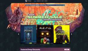 The Steam Store's homepage for the Steam Summer Sale 2025.