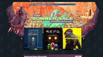 The Steam Store's homepage for the Steam Summer Sale 2025.