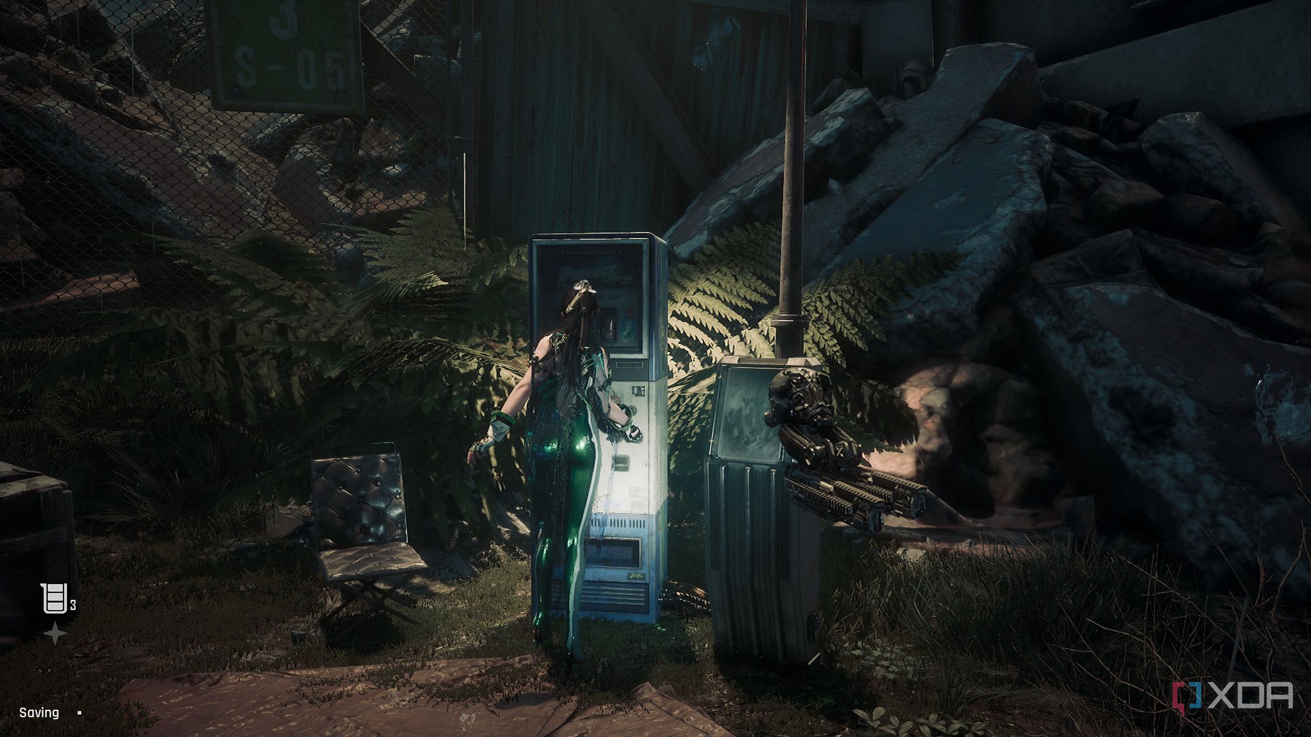 Stellar Blade running on a GTX 1660 Ti.