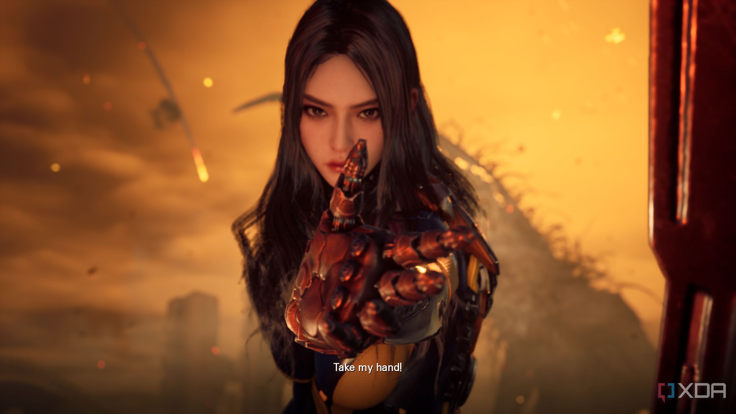 Stellar Blade PC demo running on a GTX 1660Ti.