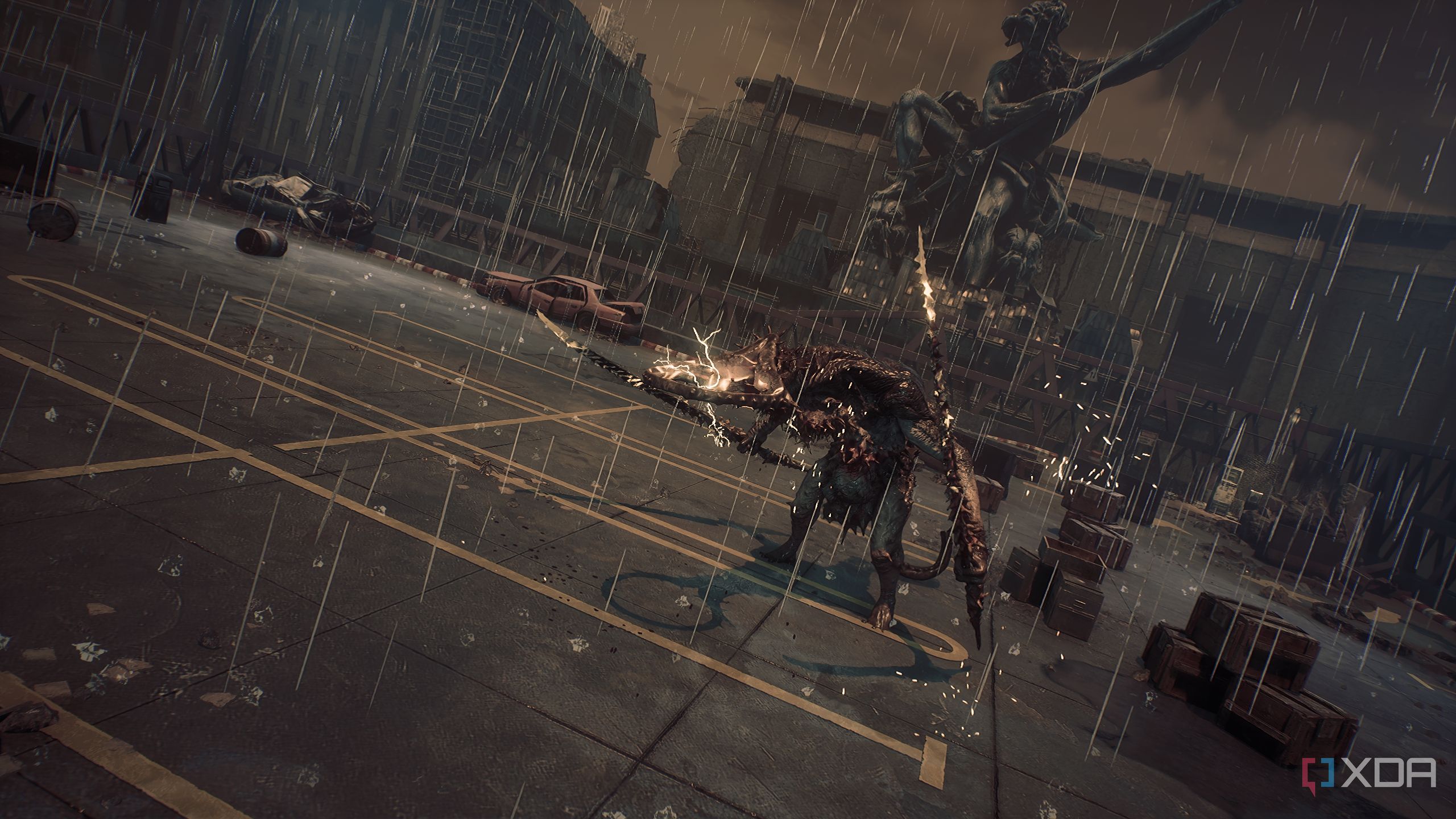 The Abaddon boss fight in Stellar Blade PC.
