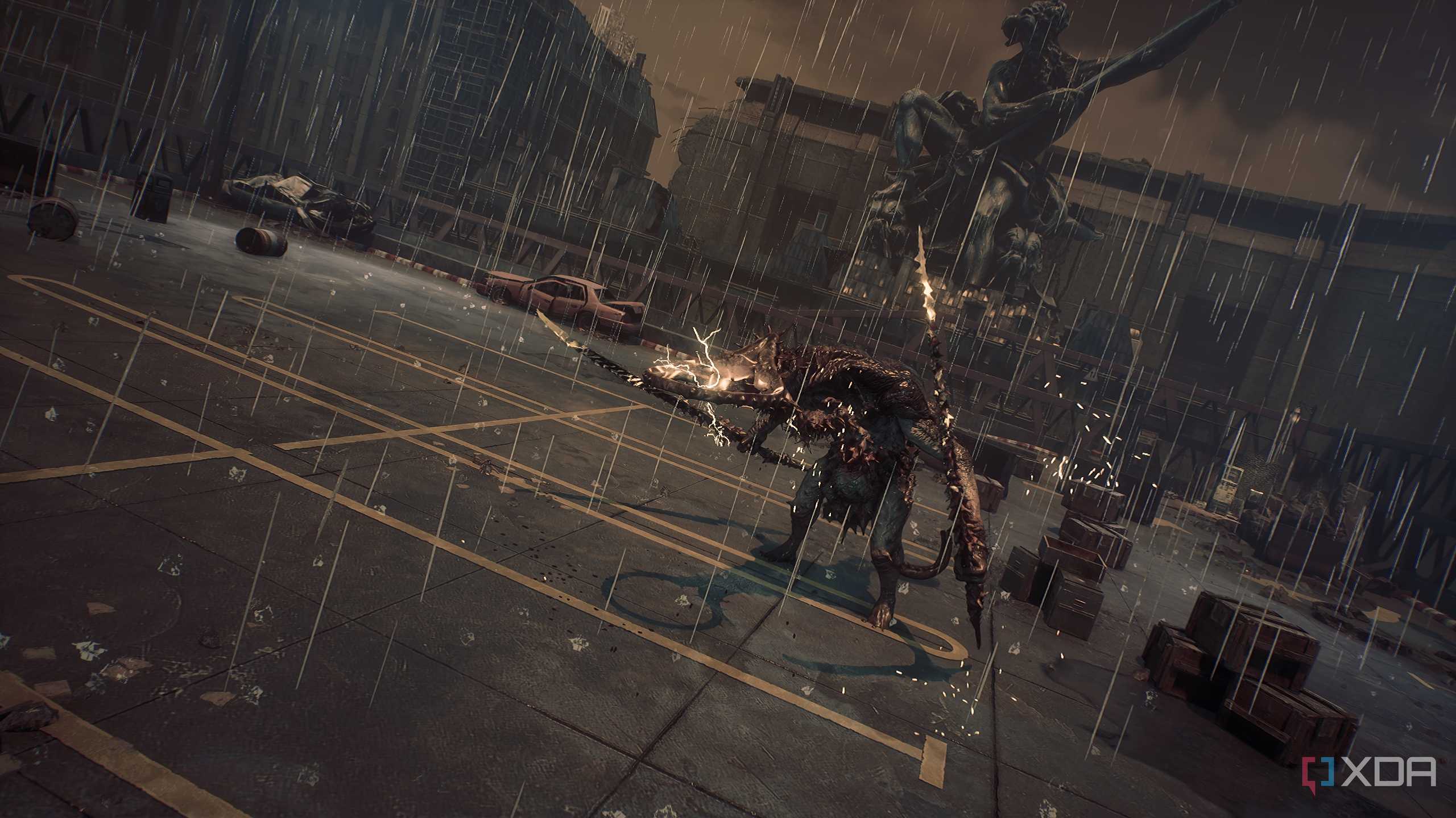 The Abaddon boss fight in Stellar Blade PC.