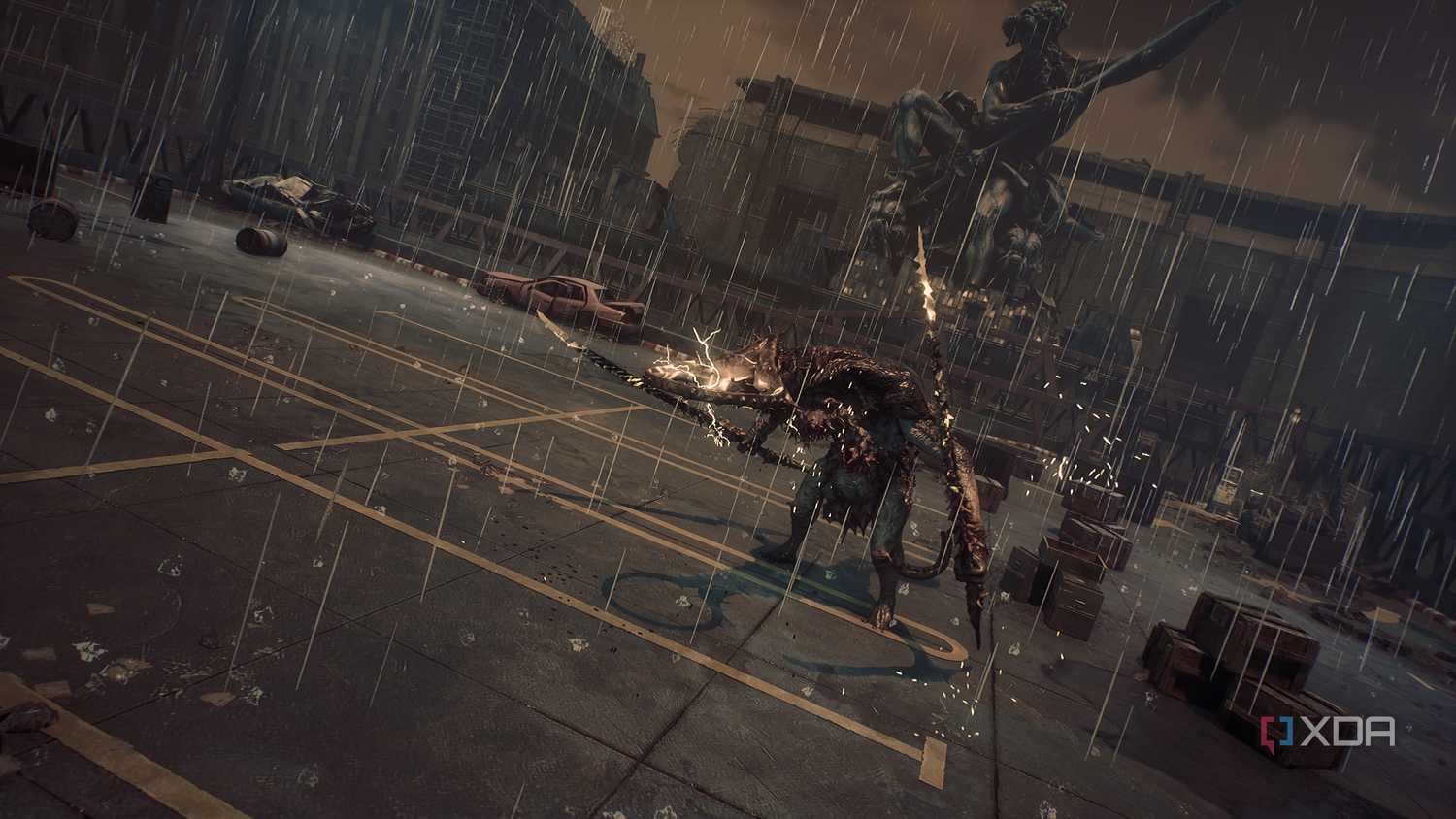 The Abaddon boss fight in Stellar Blade PC.